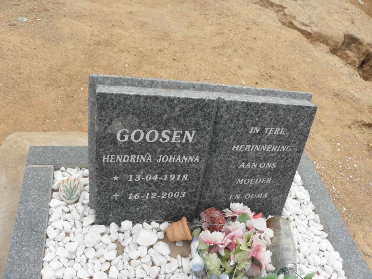 GOOSEN Hendrina Johanna 1918-2003