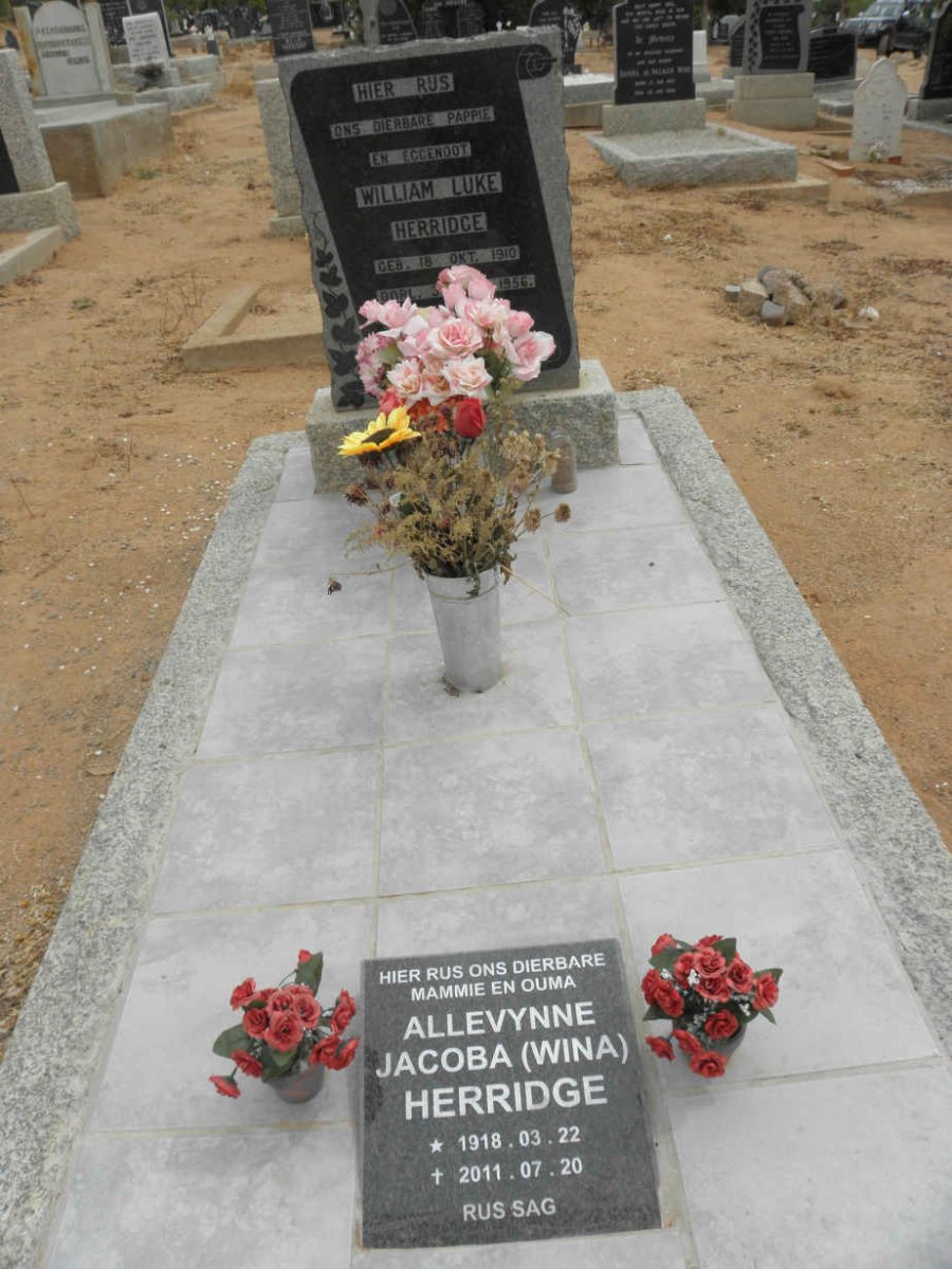 HERRIDGE Allevynne Jacoba 1918-2011