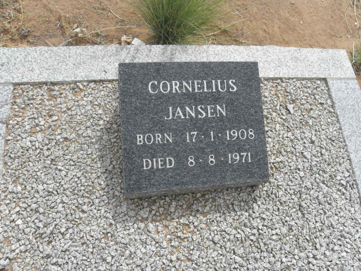 JANSEN Cornelius 1908-1971