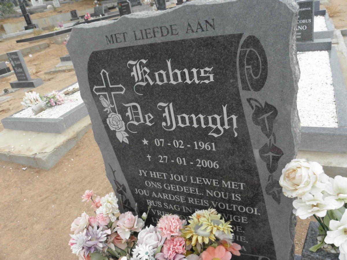 JONGH Kobus, de 1961-2006