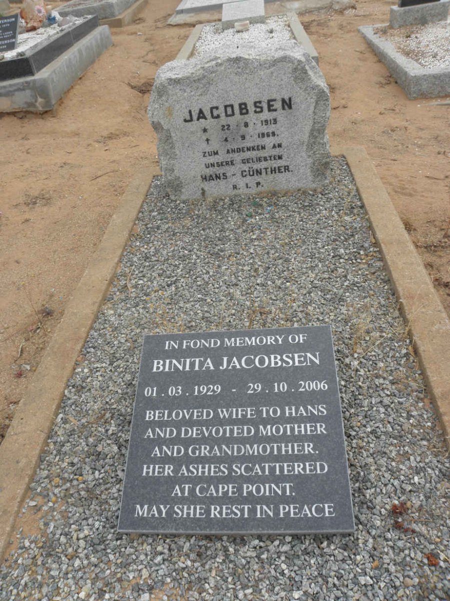 JACOBSEN Hans-Gunther 1913-1969 &amp; Benita 1929-2006
