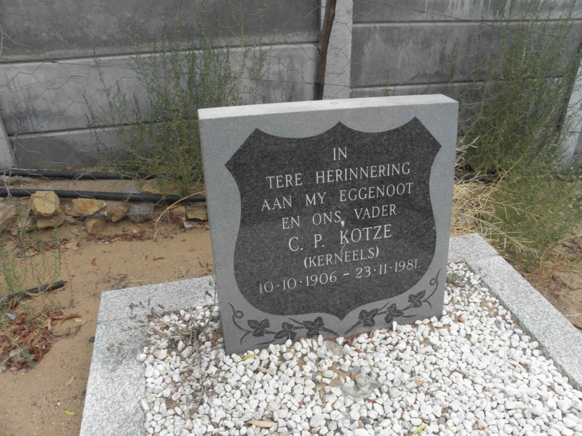 KOTZE C.P. 1906-1981