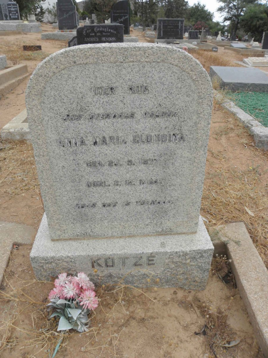 KOTZÉ Anna Maria Gloudina 1877-1964