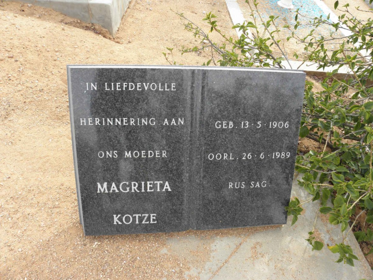 KOTZE Magrieta 1906-1989