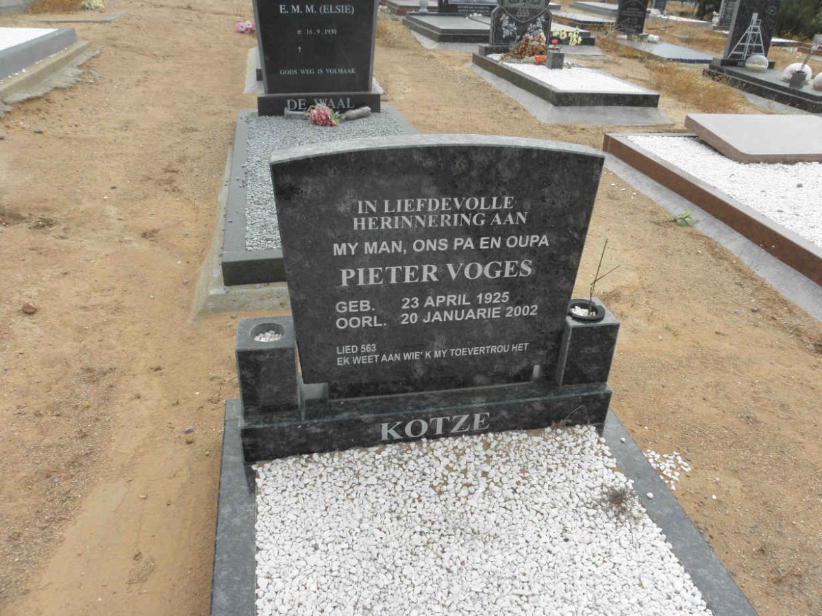 KOTZE Pieter Voges 1925-2002