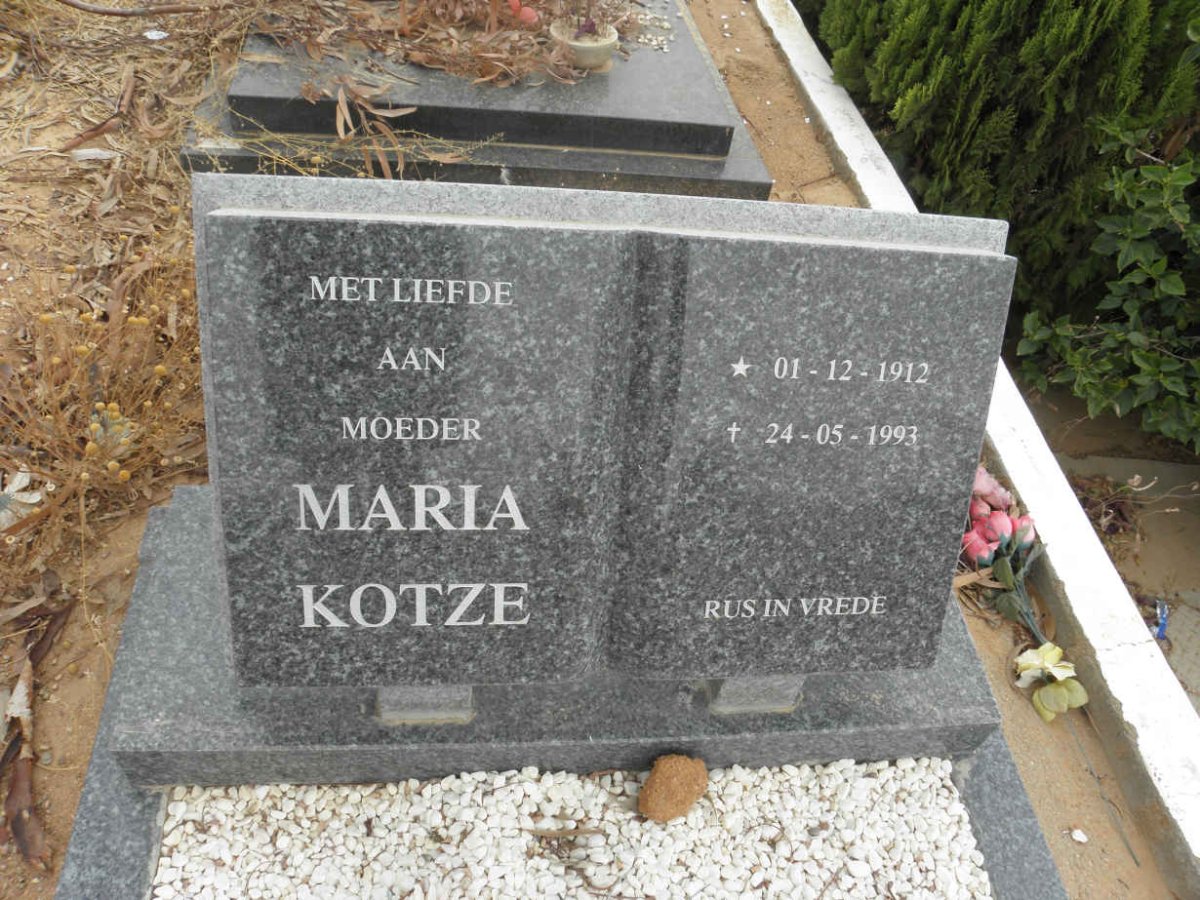 KOTZE Maria 1912-1993