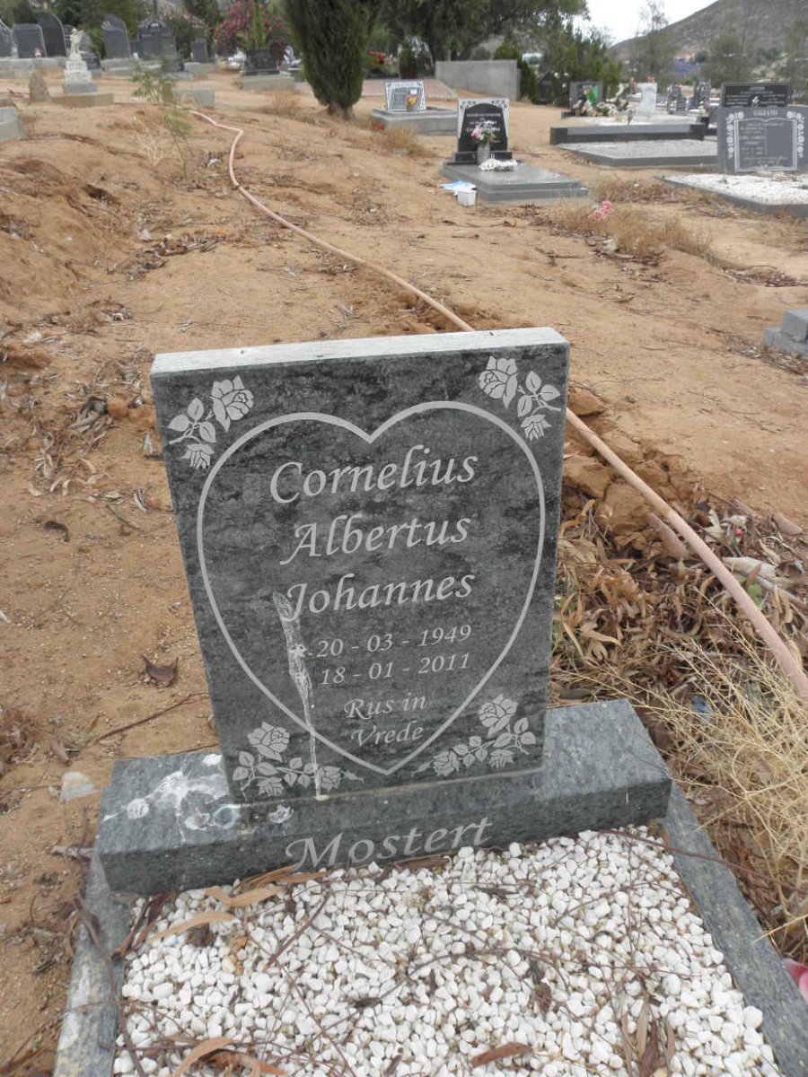 MOSTERT Cornelius Albertus Johannes 1949-2011