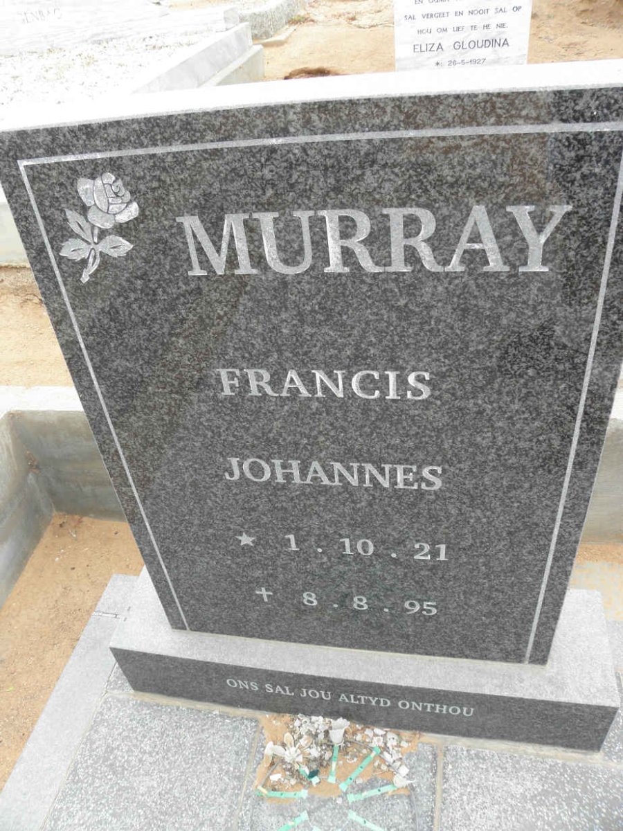 MURRAY Francis Johannes 1921-1995