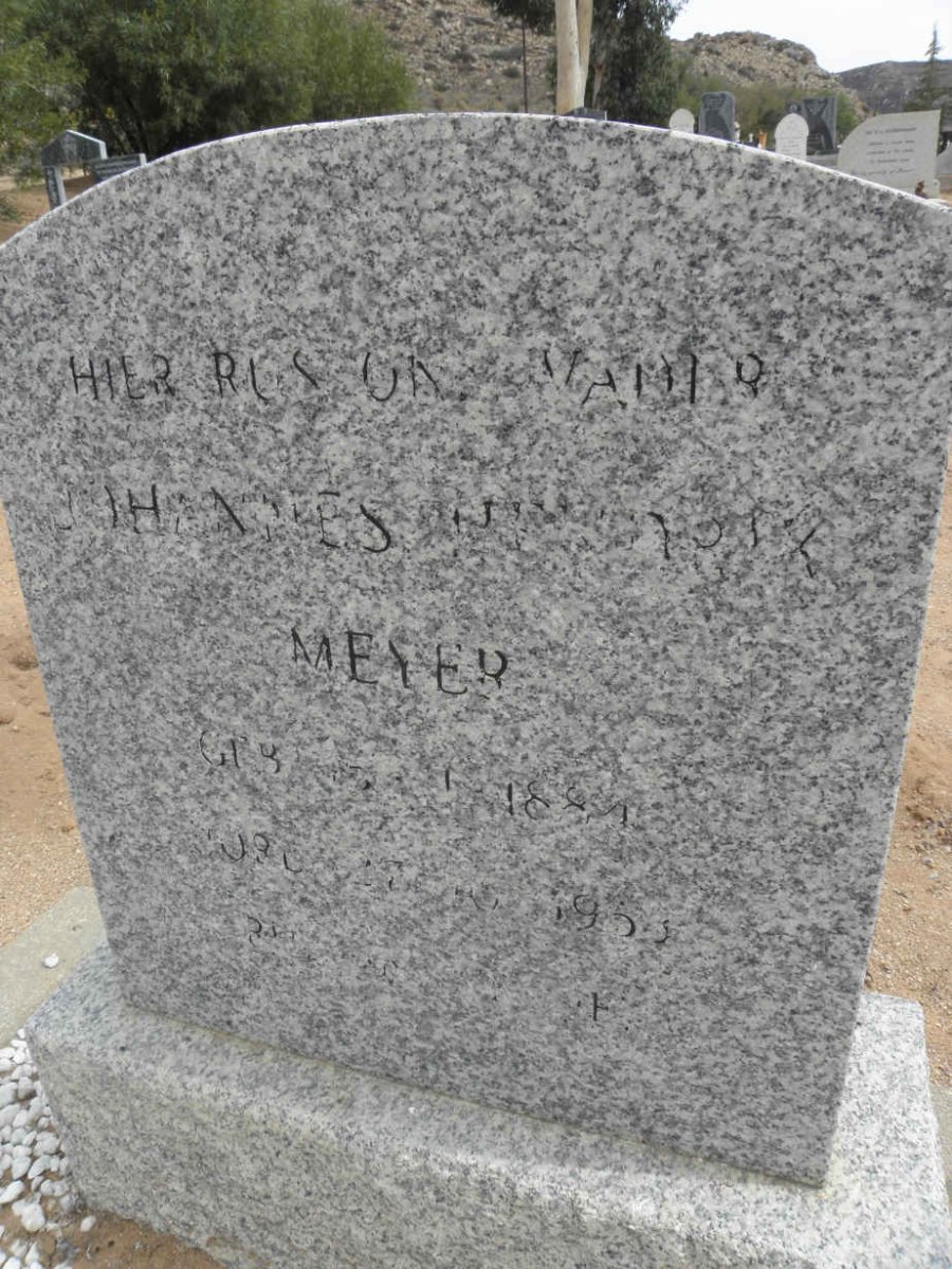 MEYER Johannes Hendrik 1884-1953