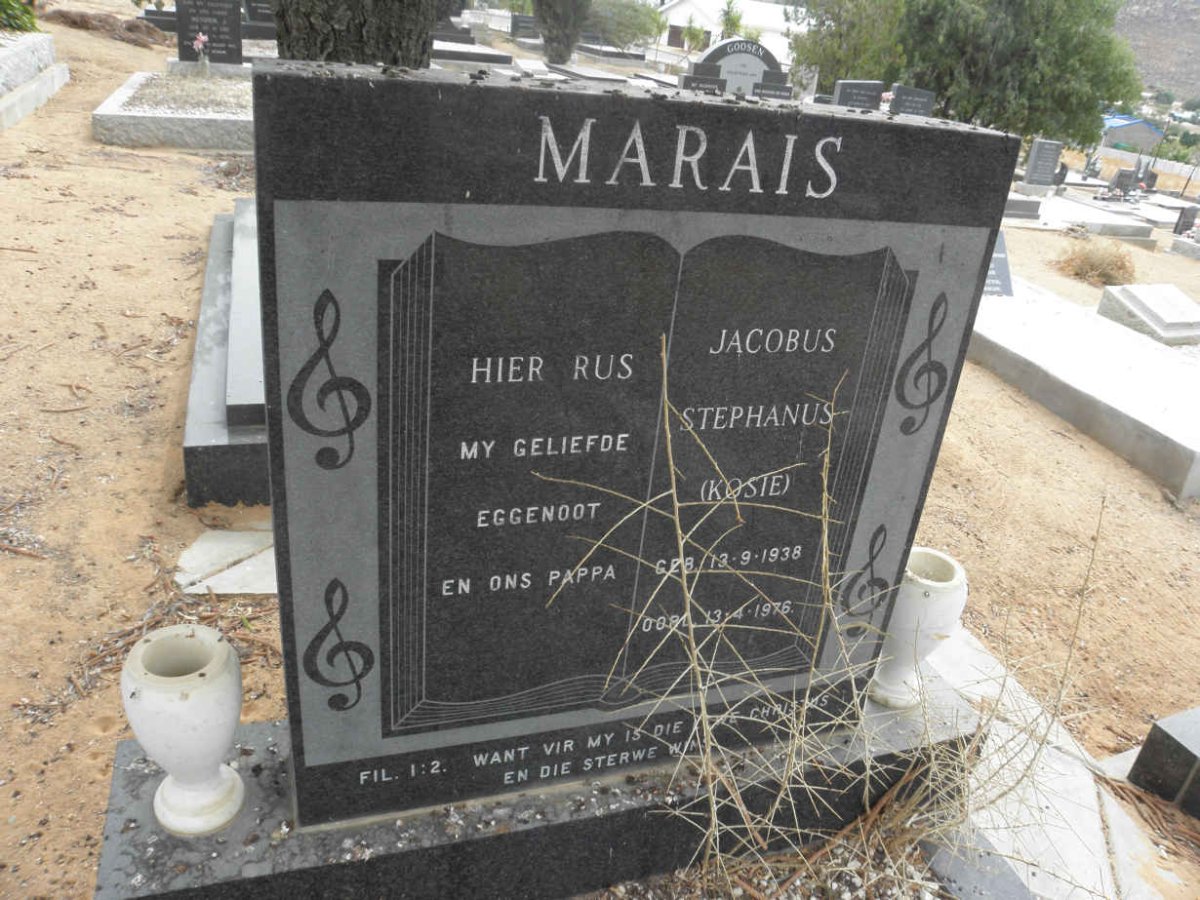 MARAIS Jacobus Stephanus 1938-1976