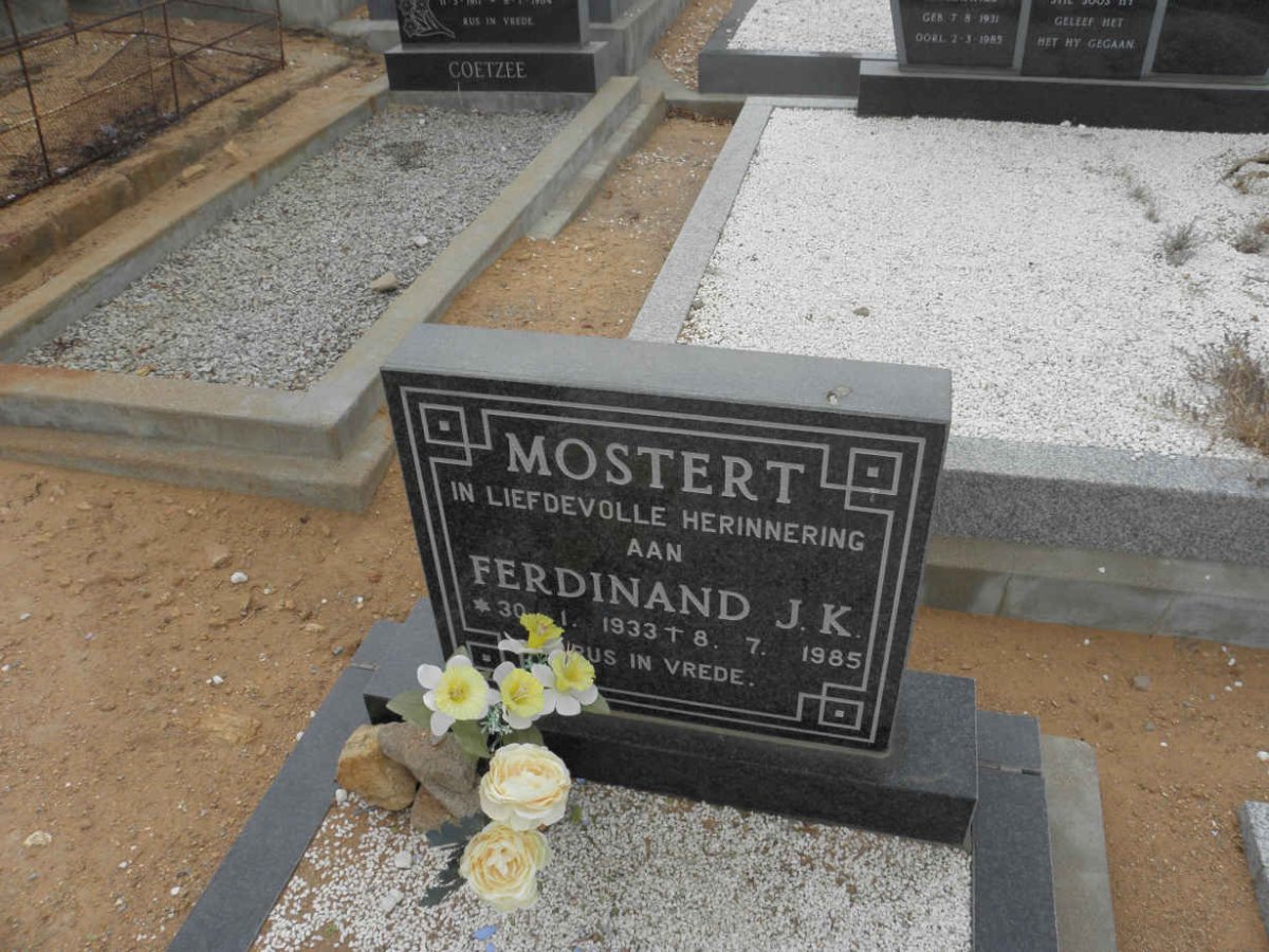 MOSTERT Ferdinand J.K.1933-1985