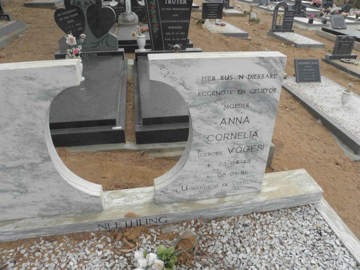 NEETHLING Anna Cornelia nee VOGES 1943-1995