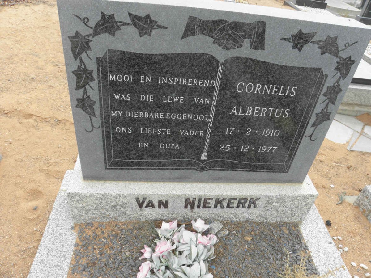 NIEKERK Cornelis Albertus, van 1910-1977