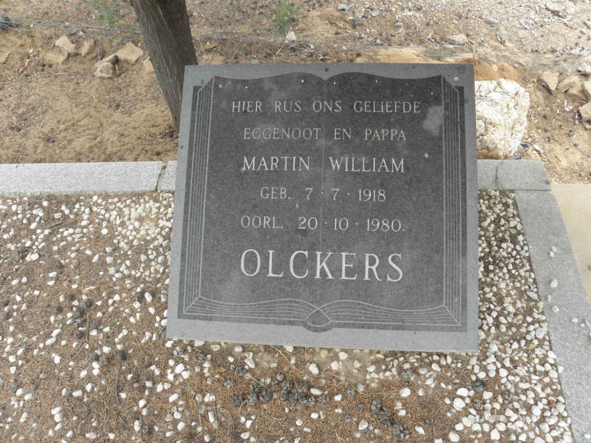 OLCKERS Martin William 1918-1980