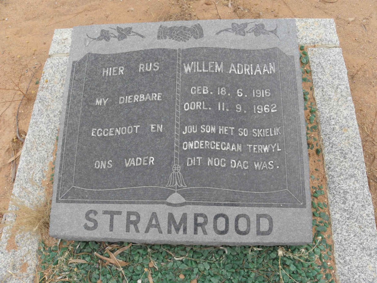 STRAMROOD Willem Adriaan 1916-1962