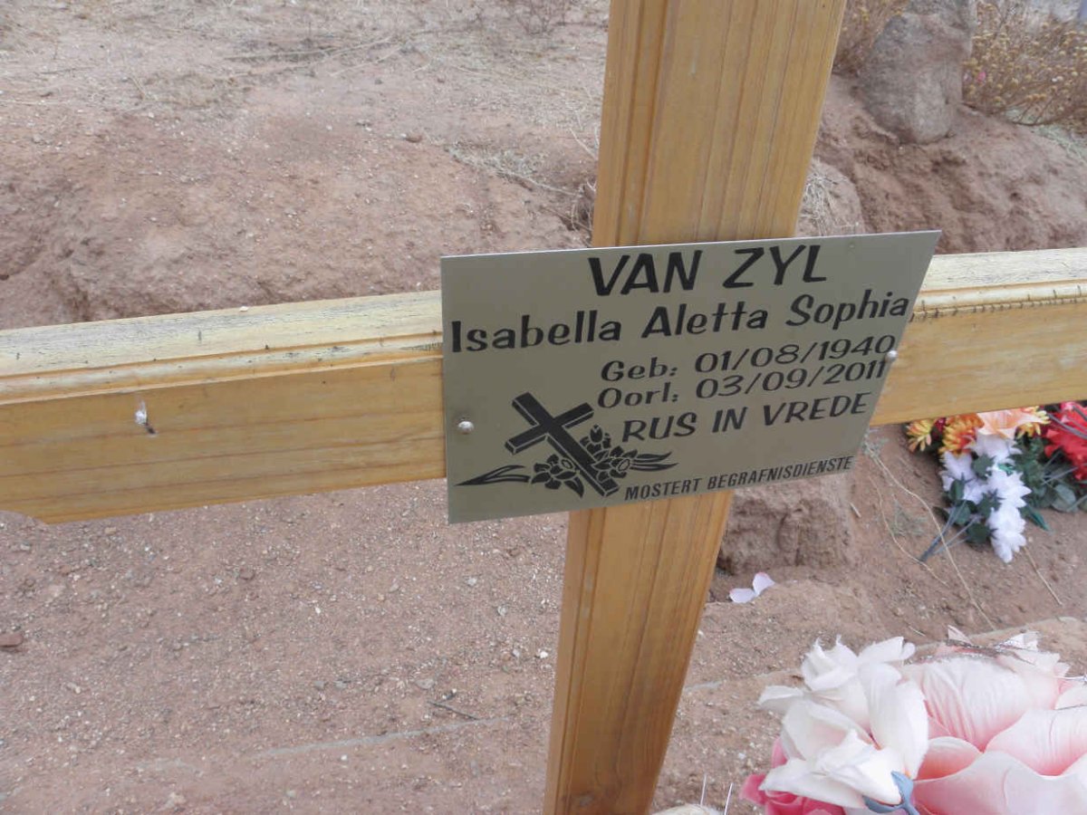 ZYL Isabella Aletta Sophia, van 1940-2011