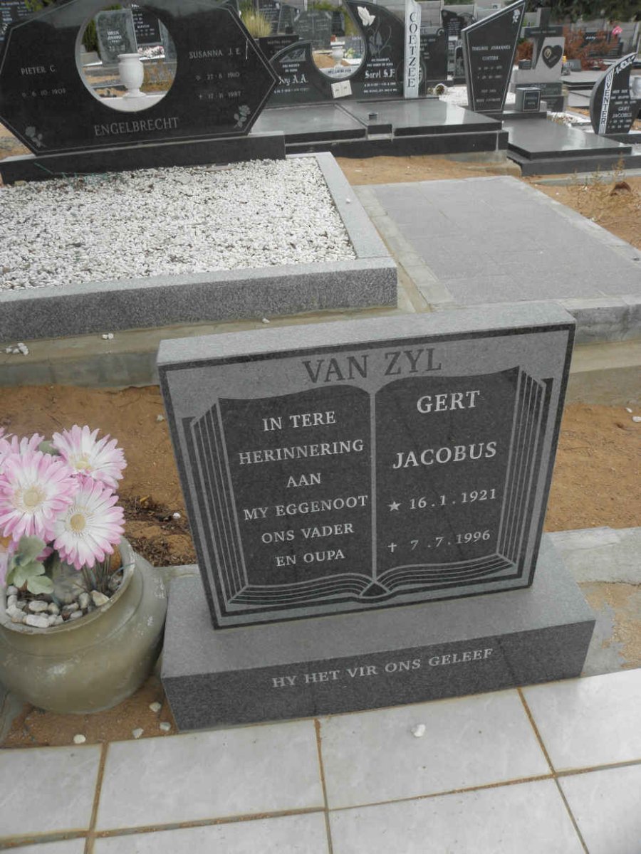 ZYL Gert Jacobus, van 1921-1996