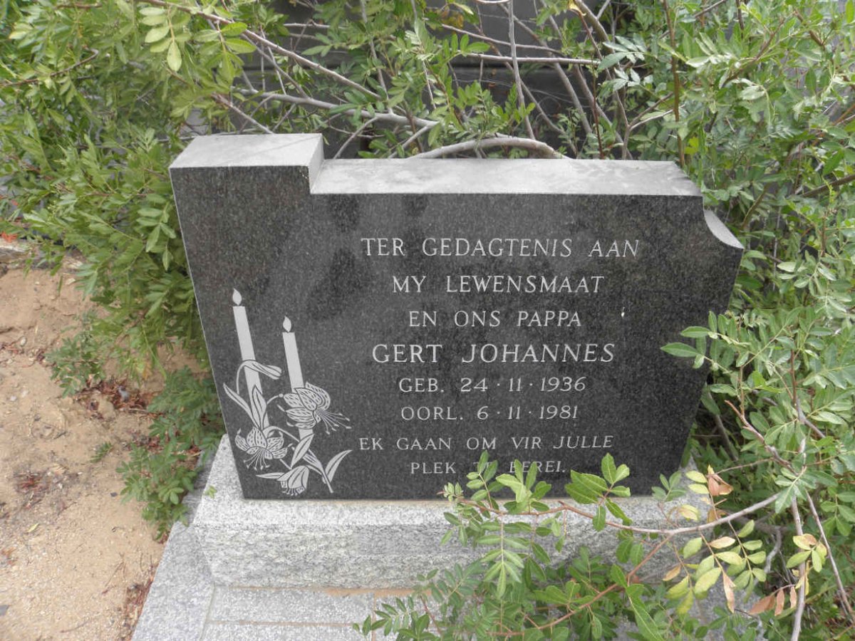 ? Gert Johannes 1936-1981