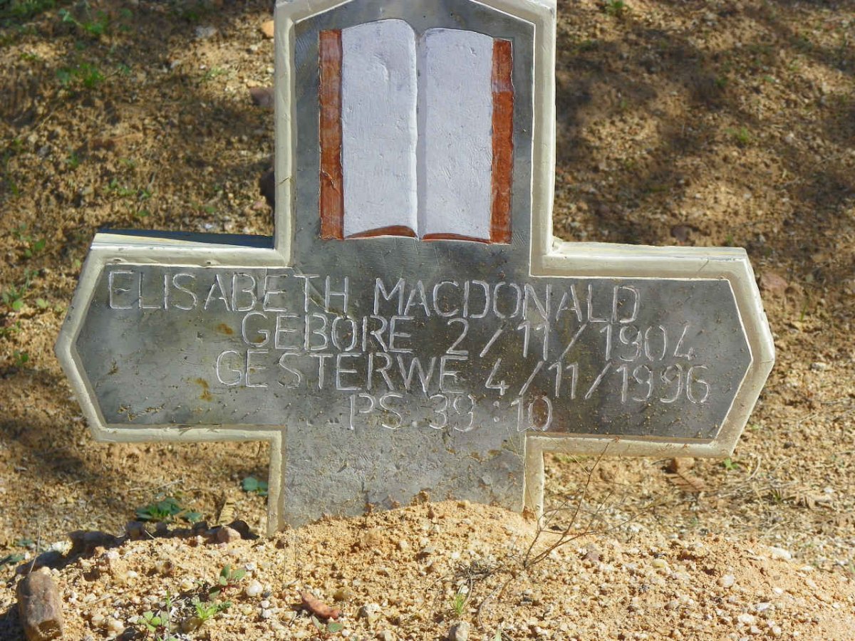 MACDONALD Elisabeth 1904-1996