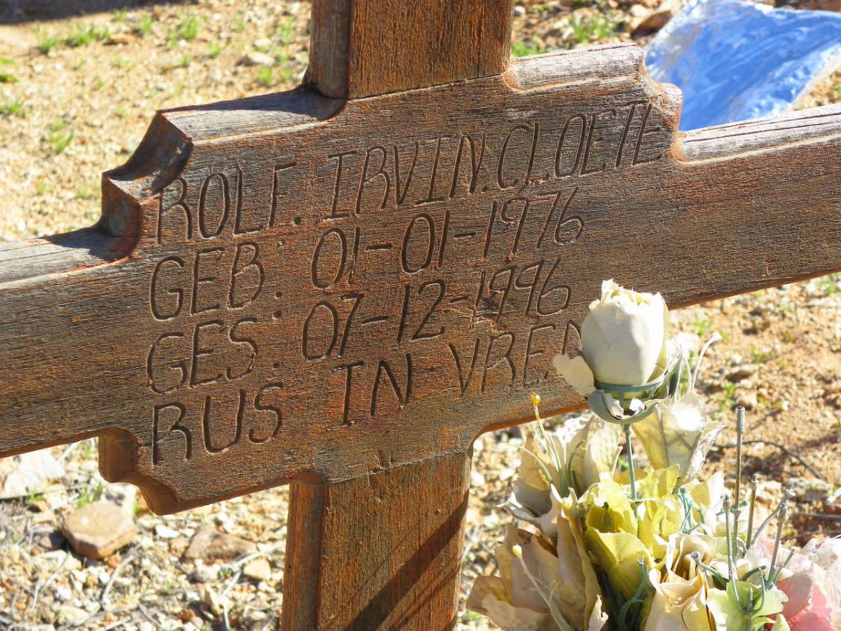 CLOETE Rolf Irvin 1976-1996