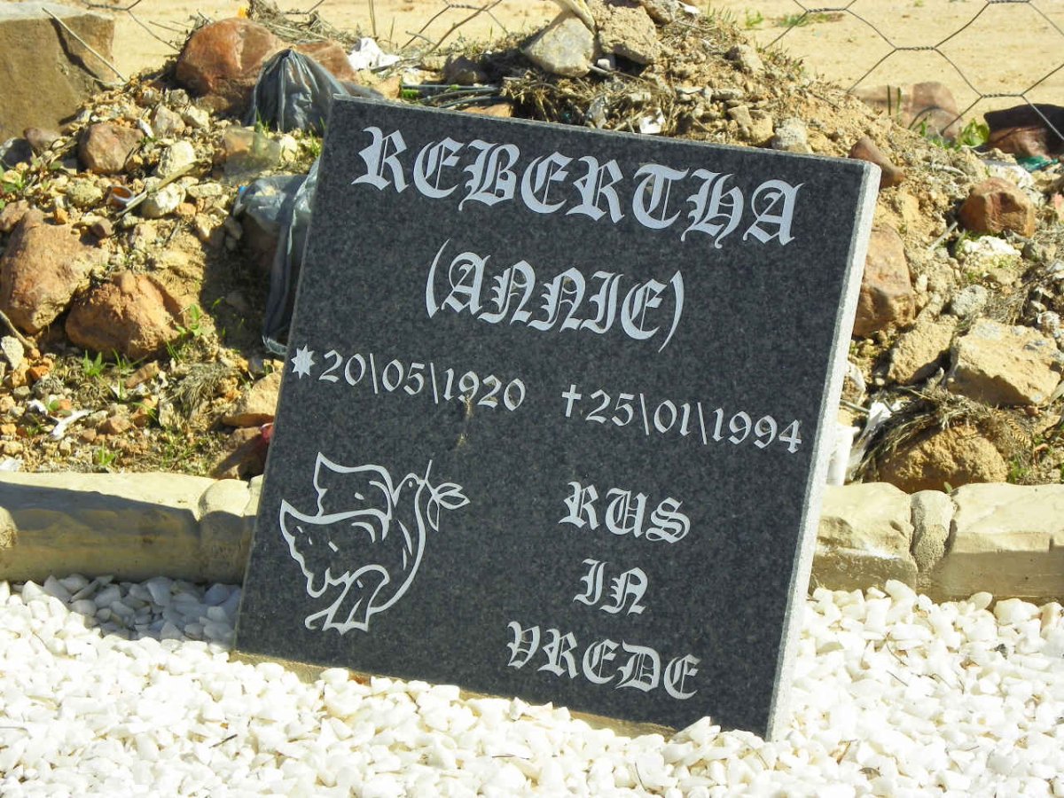 WYK Cornelius, van 1917-2004 &amp; Rebertha 1920-1994
