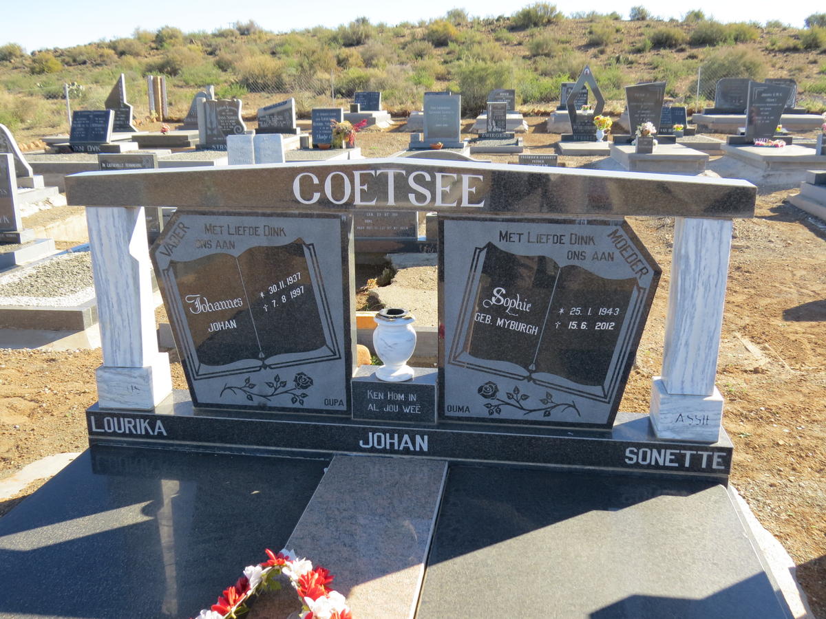 COETSEE Johannes 1937-1997 &amp; Sophie MYBURGH 1943-2012