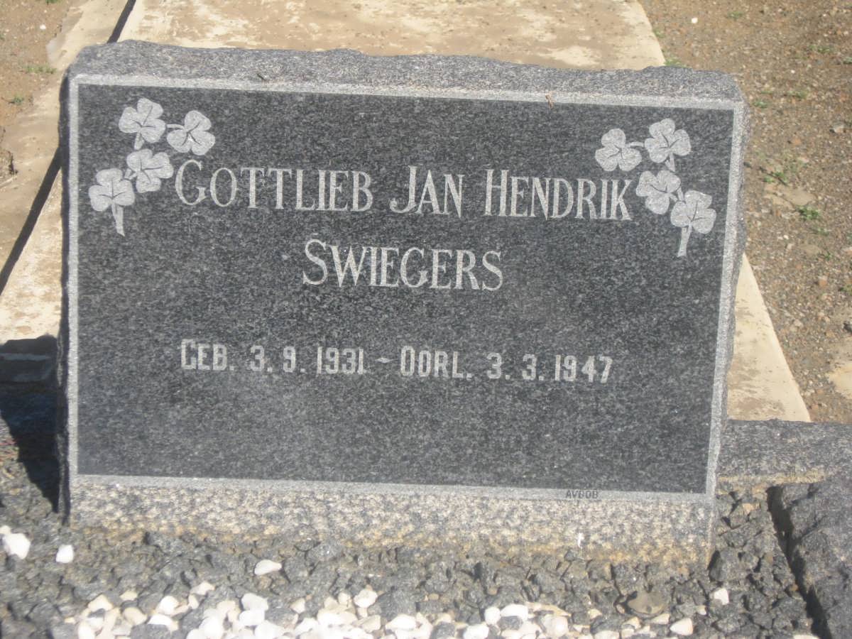 SWIEGERS Gottlieb Jan Hendrik 1931-1947