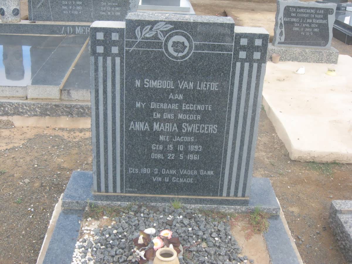 SWIEGERS Anna Maria nee JACOBS 1893-1961