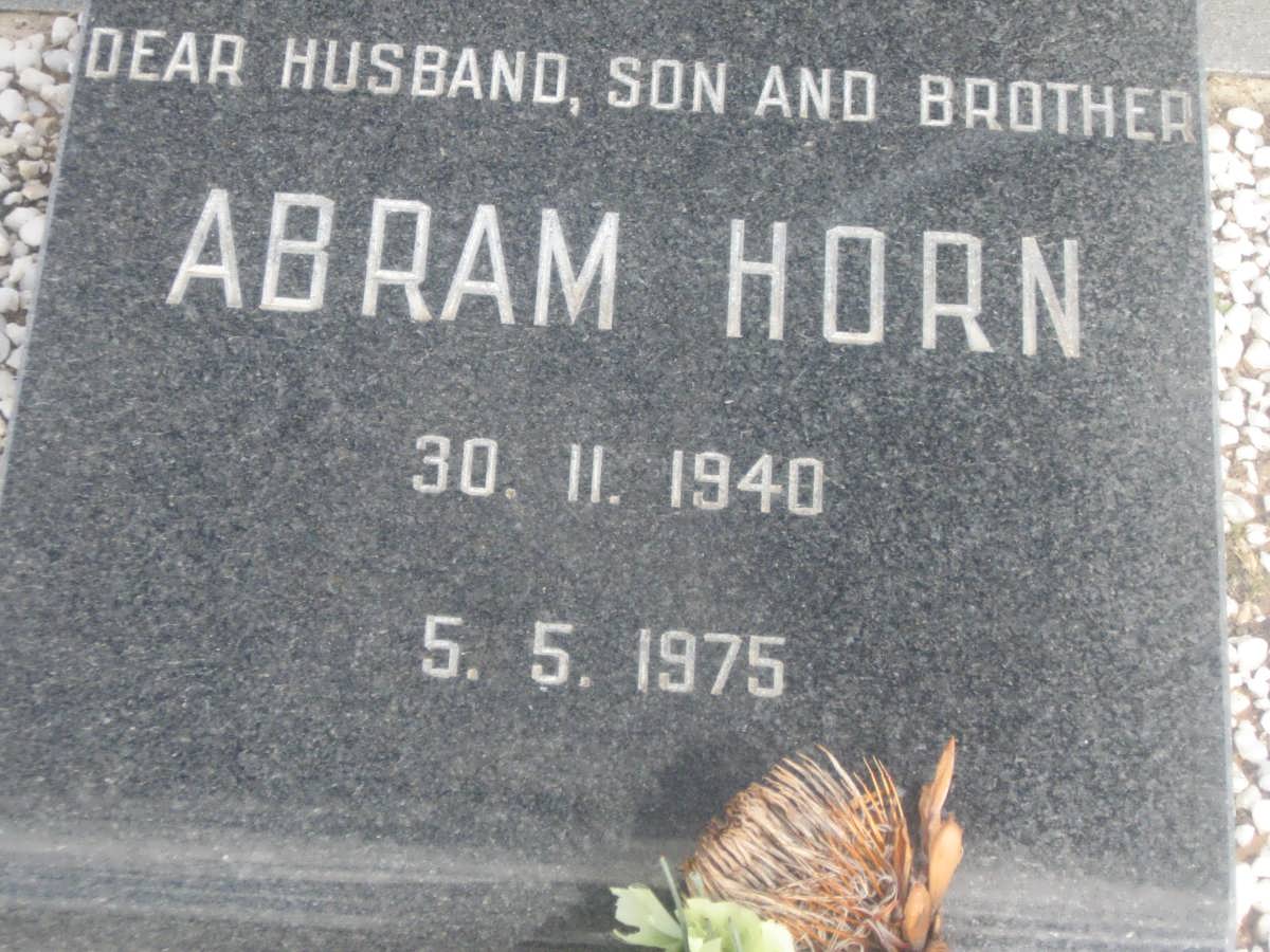 HORN Abram 1940-1975