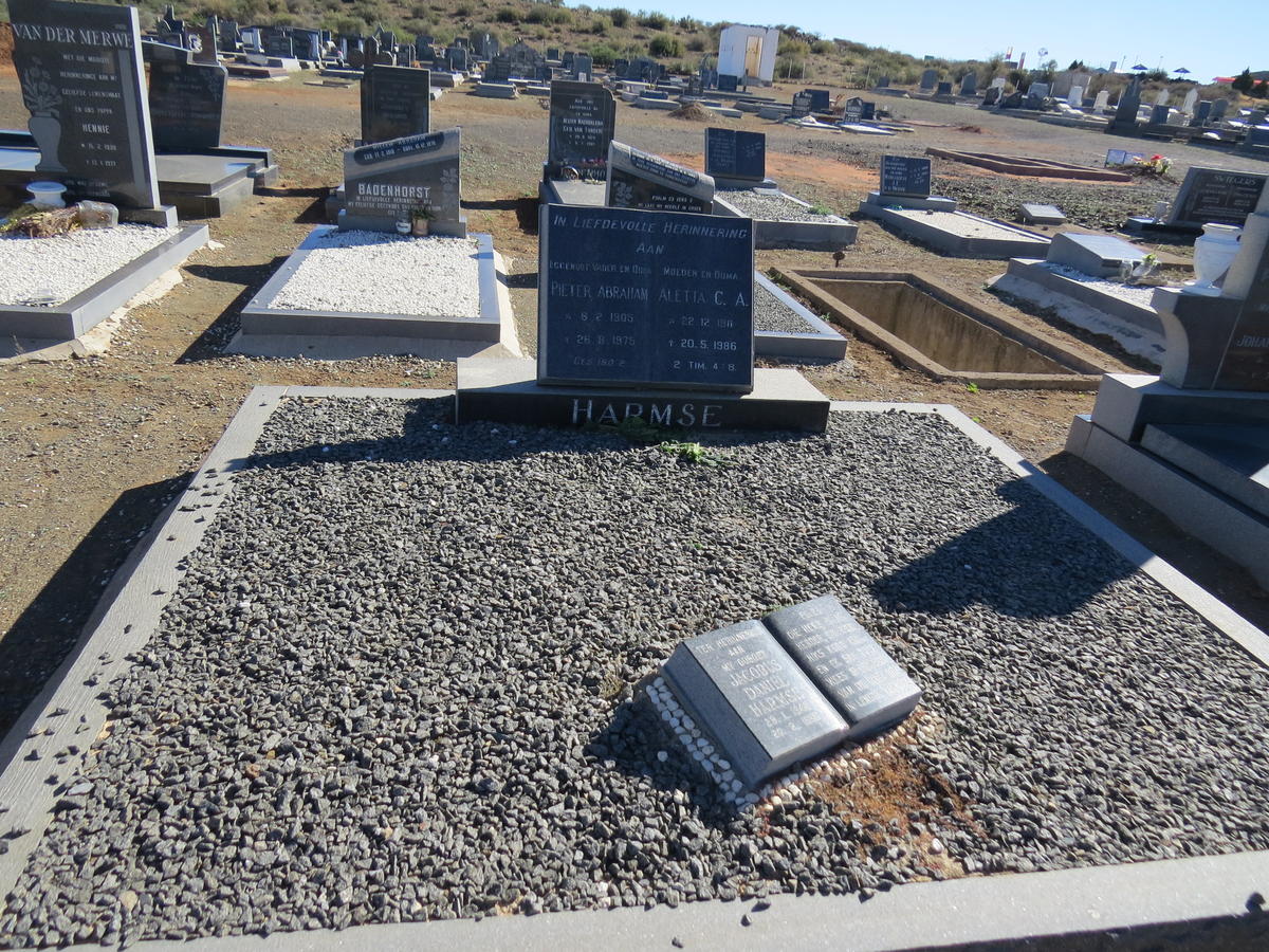 HARMSE Pieter Abraham 1905-1975 &amp; Aletta C.A. 1911-1986 :: HARMSE Jacobus Daniel 1946-1996