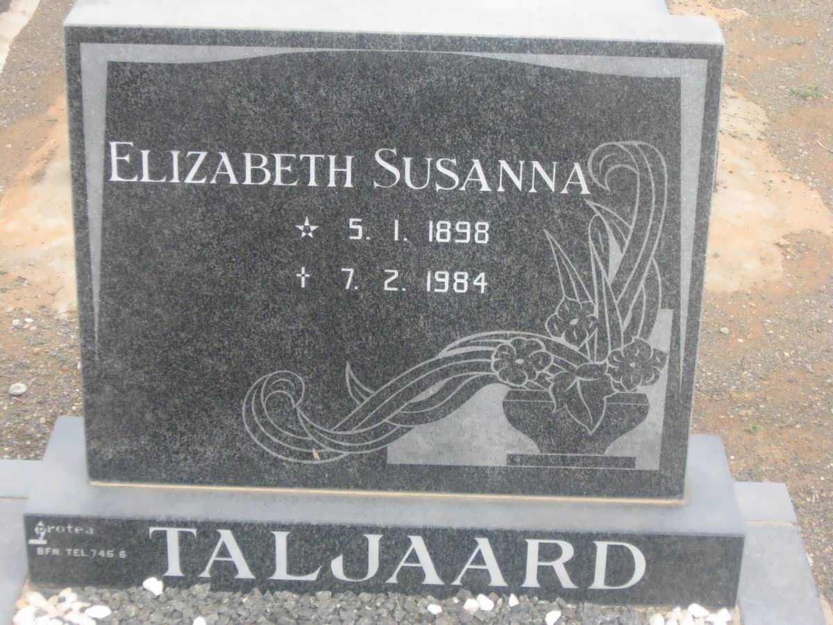 TALJAARD Elizabeth Susanna 1898-1984