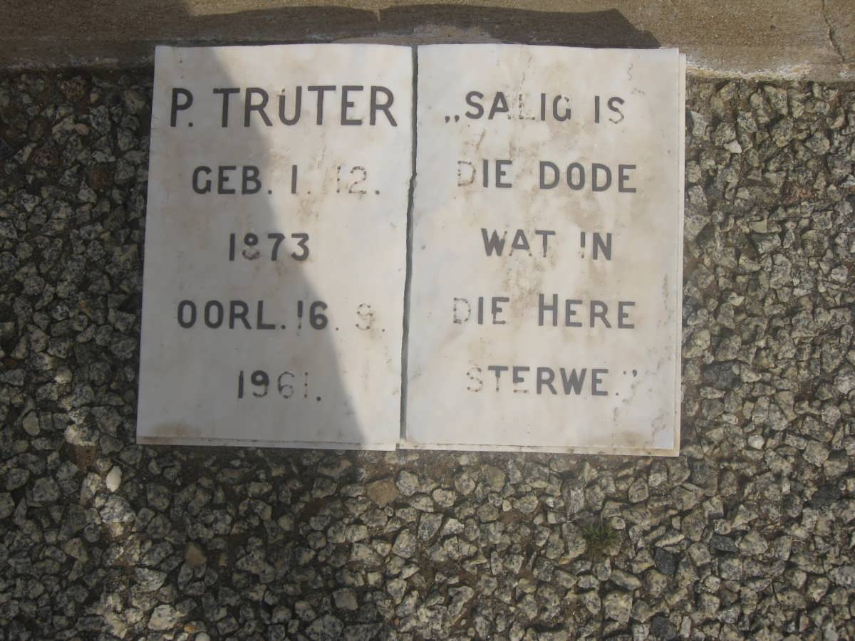 TRUTER P. 1873-1961