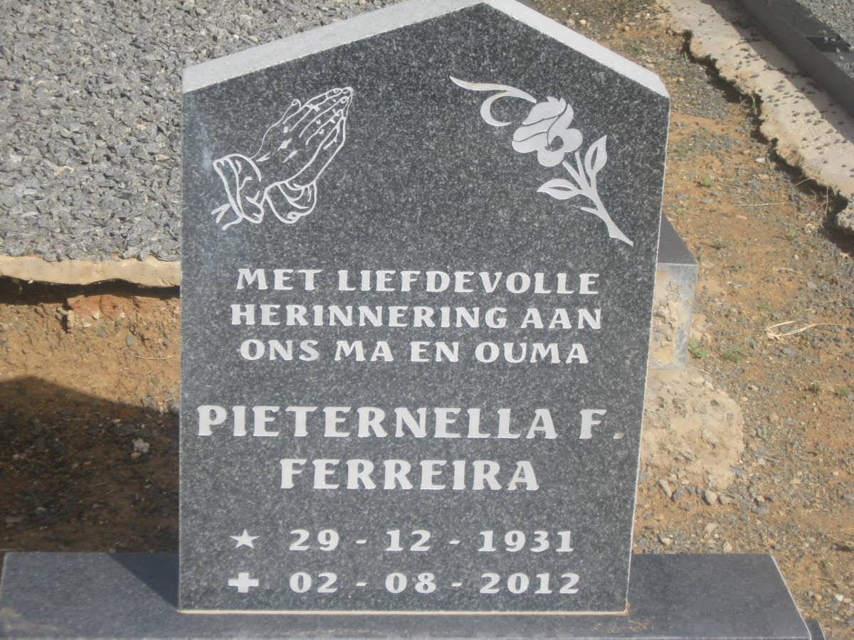 FERREIRA Marthinus S. 1930-2003 &amp; Pieternella F. 1931-2012