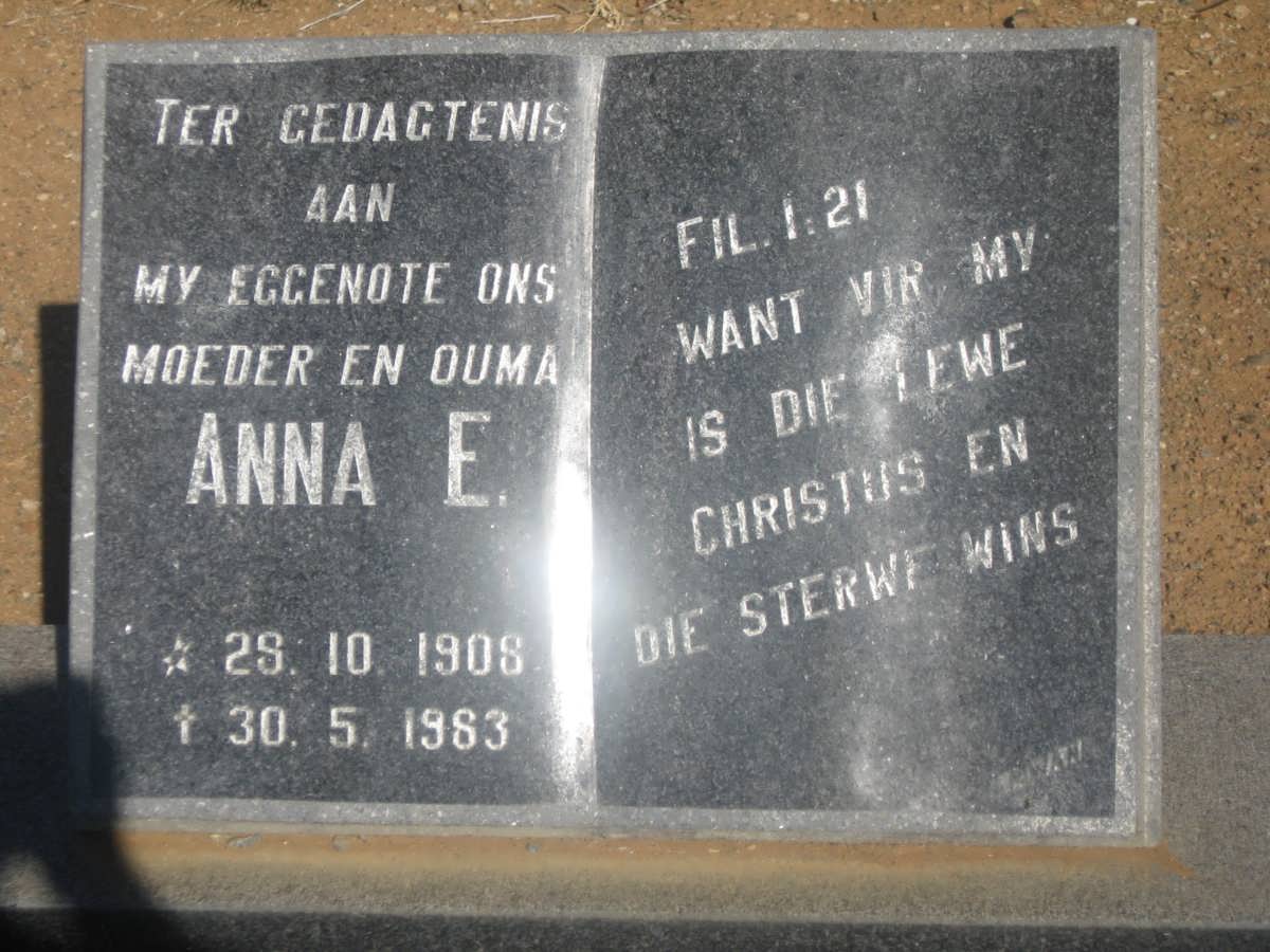 B? Gideon J.C. 1903-1984 &amp; Anna E. 1908-1983