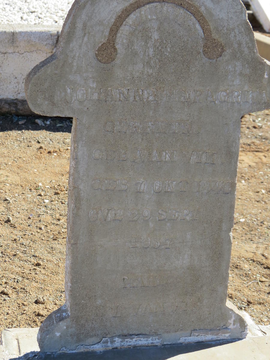 ? Johanna Maragrita nee VAN WYK