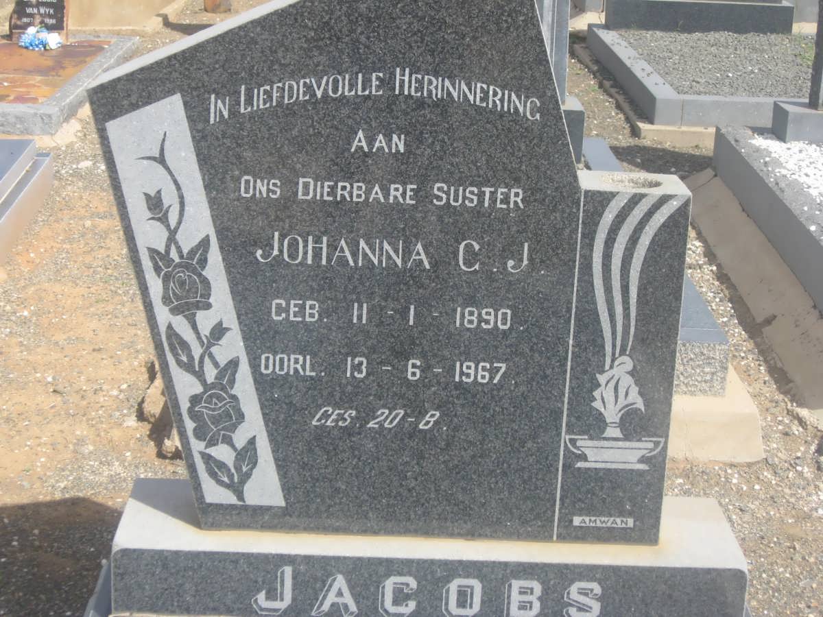 JACOBS Johanna G.J. 1890-1967