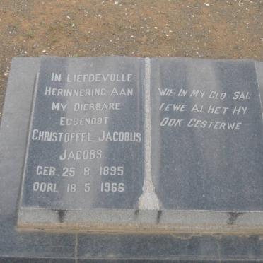 JACOBS Christoffel Jacobus 1895-1966 &amp; Martha Johanna Carolina OOSTHUIZEN 1905-1972