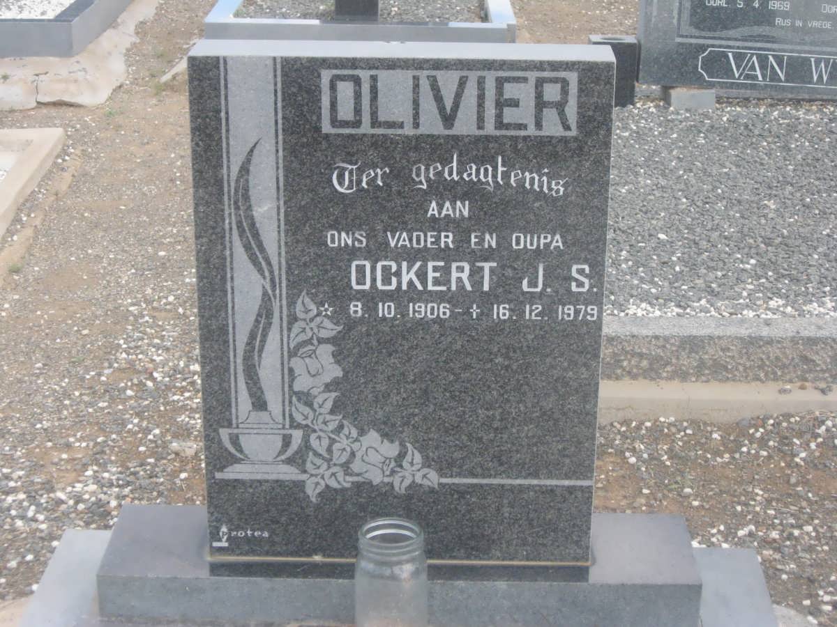 OLIVIER Ockert J.S. 1906-1979 &amp; Margrieta J. 1911-1987