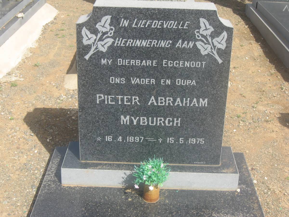 MYBURGH Pieter Abraham 1897-1975 &amp; Martha S.C.P. LOURENS 1900-1990