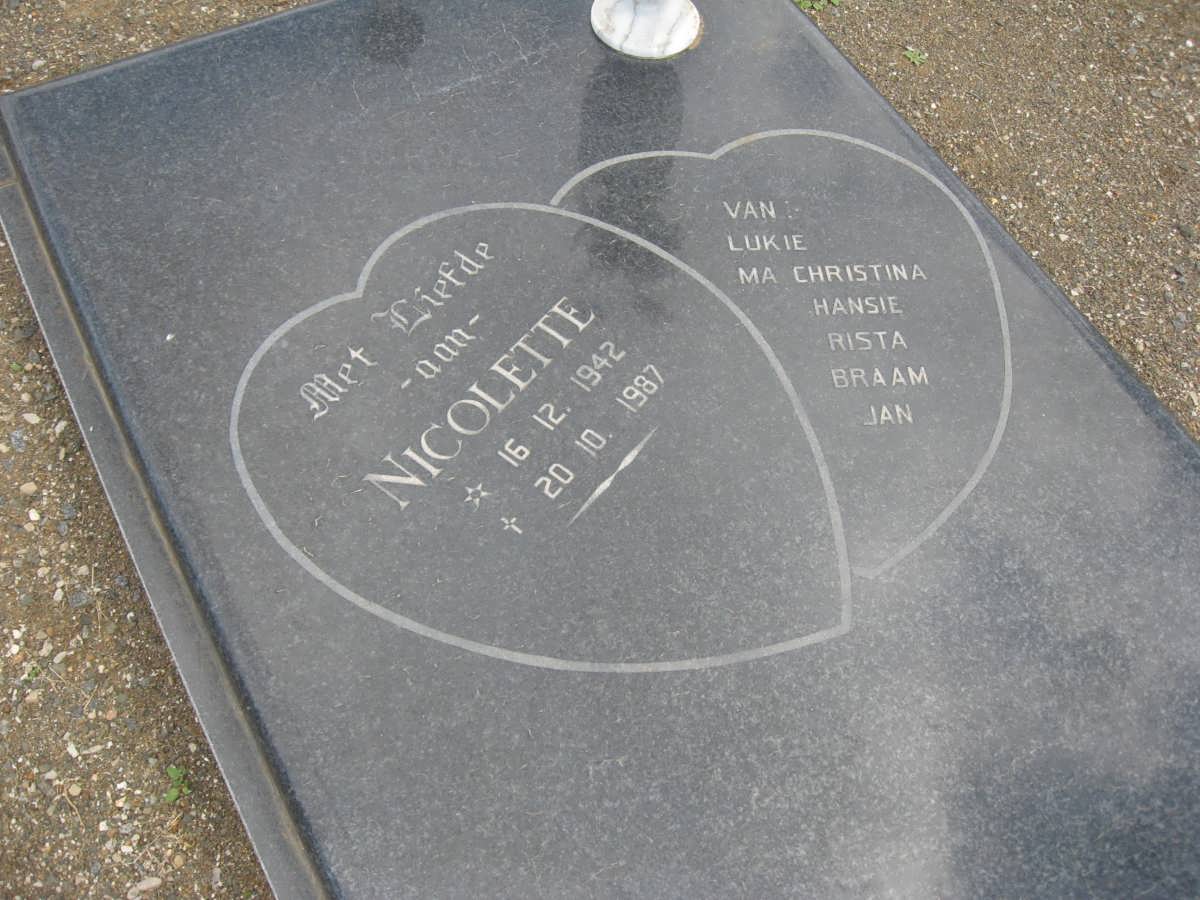 MYBURGH Nicolette 1942-1987