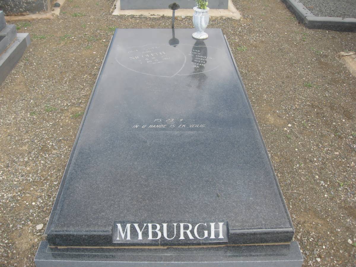 MYBURGH Nicolette 1942-1987