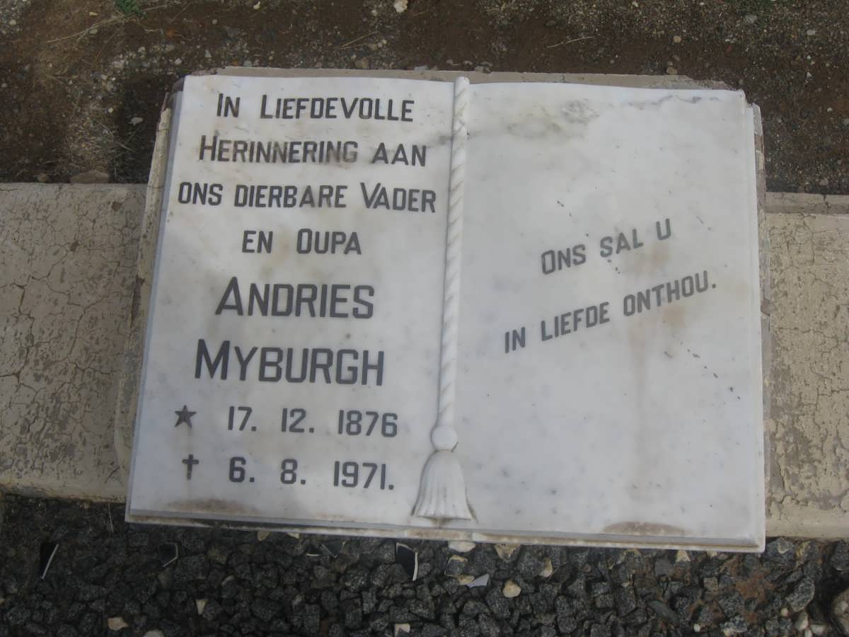 MYBURGH Andries 1876-1971
