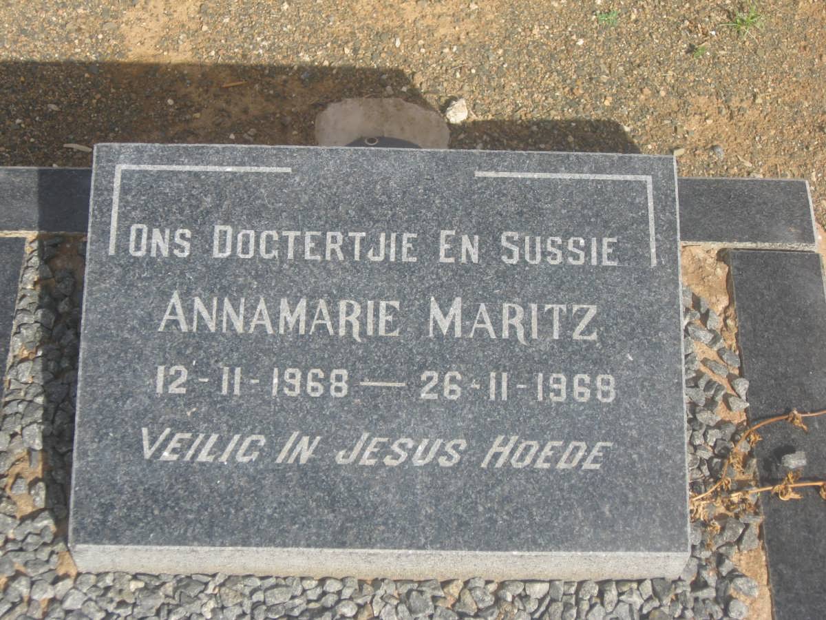 MARITZ Annamarie 1968-1968