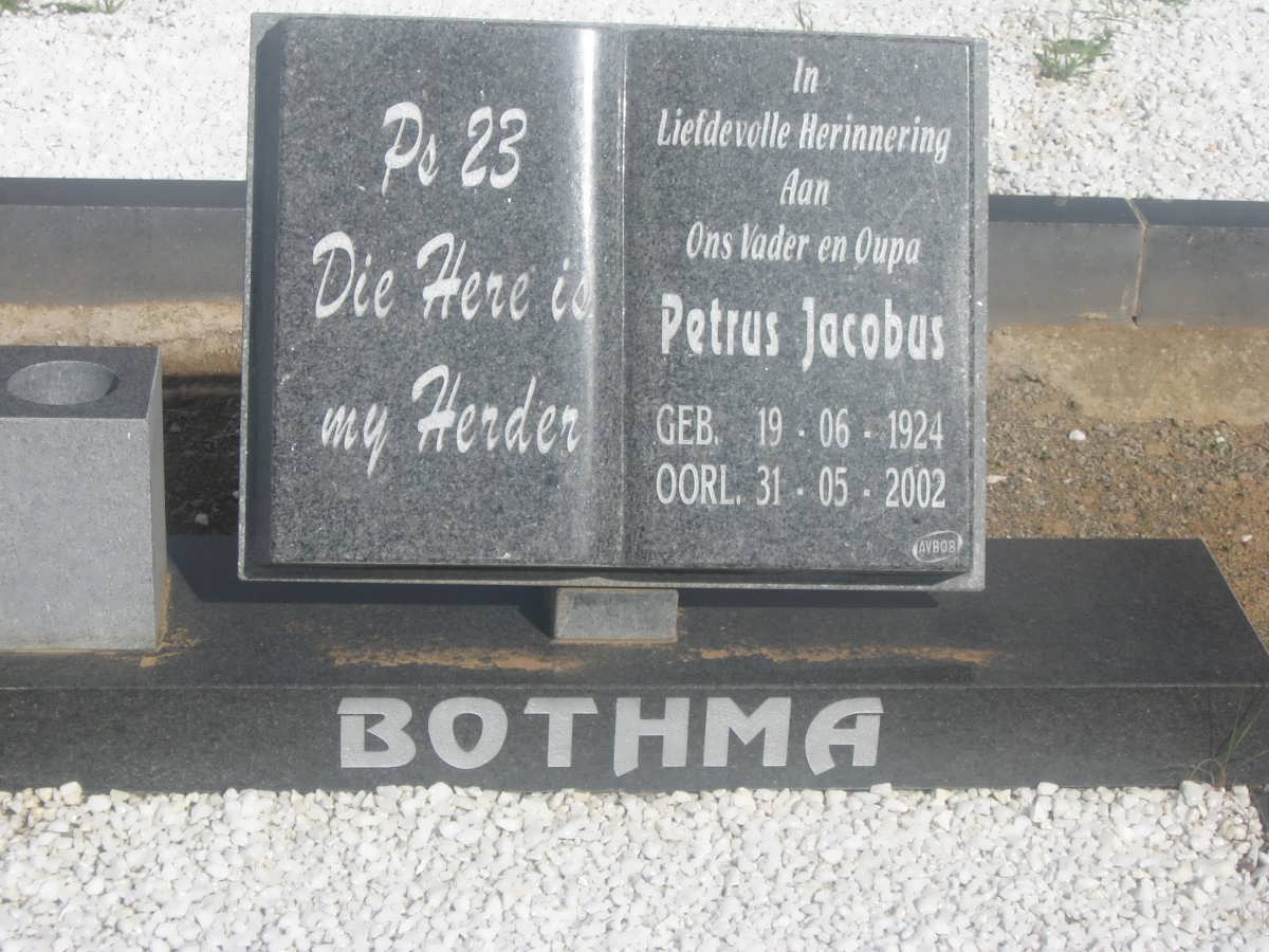 BOTHMA Petrus Jacobus 1924-2002 &amp; Dorothea Catharina 1918-1999