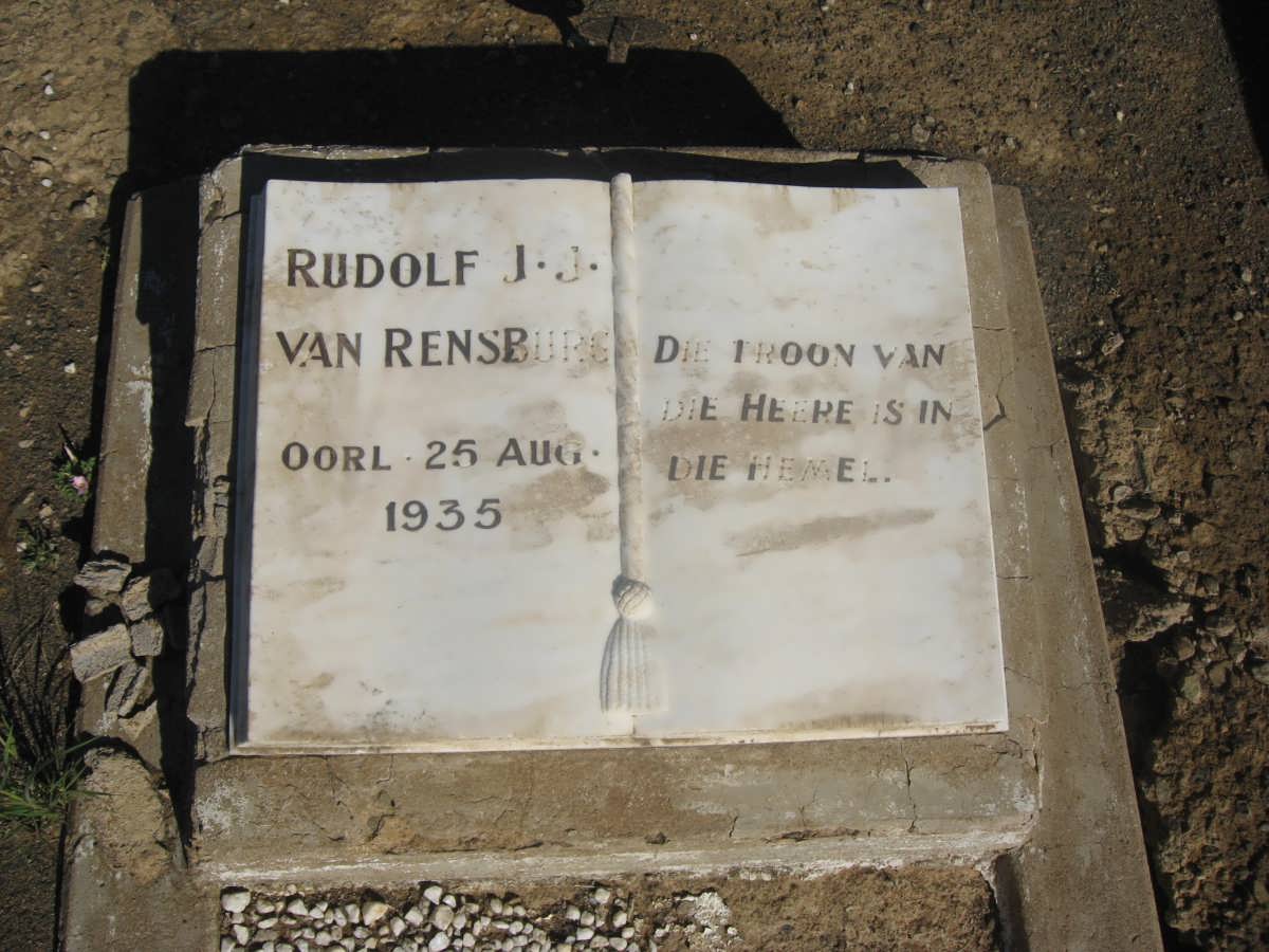 RENSBURG Rudolf J.J., van -1935