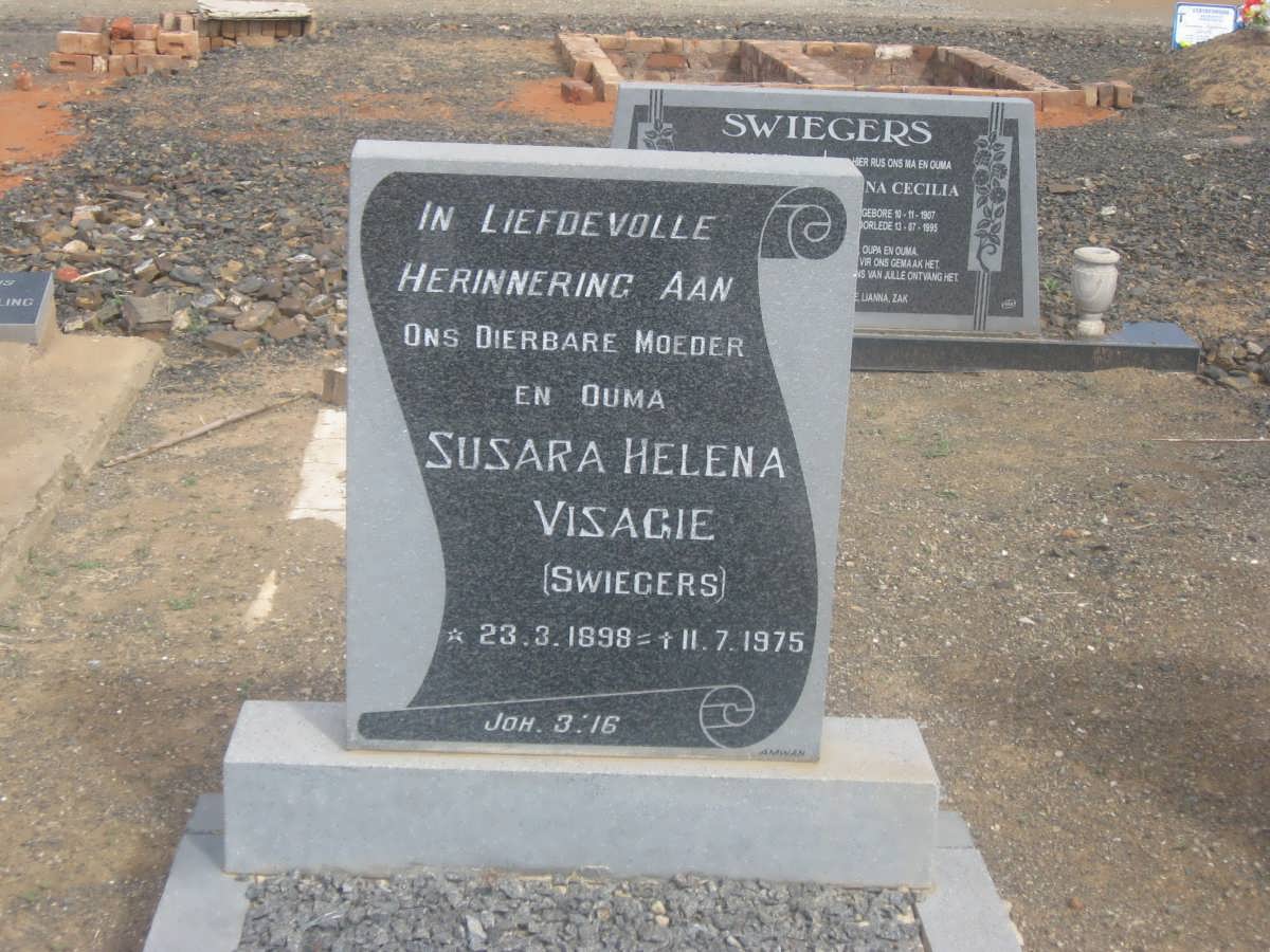 VISAGIE Susara Helena nee SWIEGERS 1898-1975