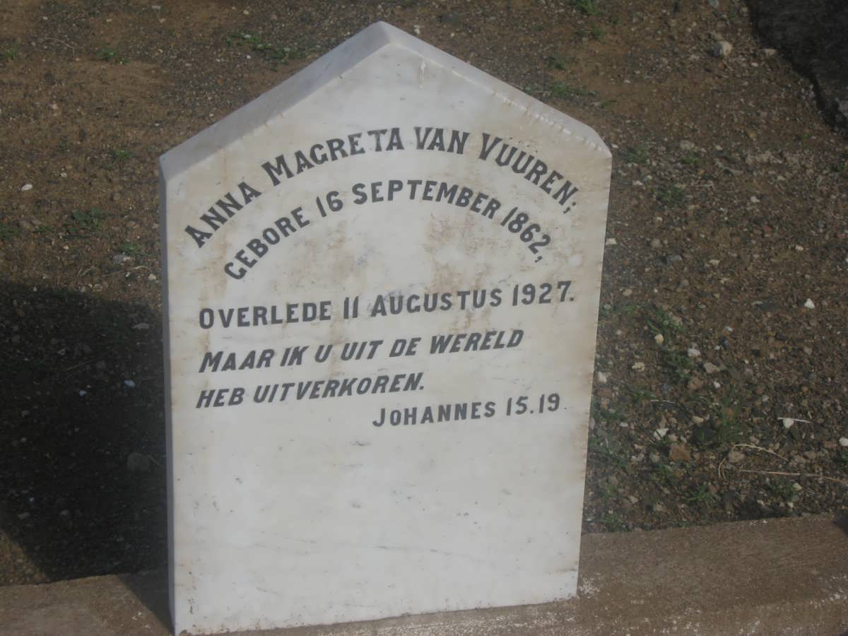 VUUREN Anna Magreta, van 1862-1927