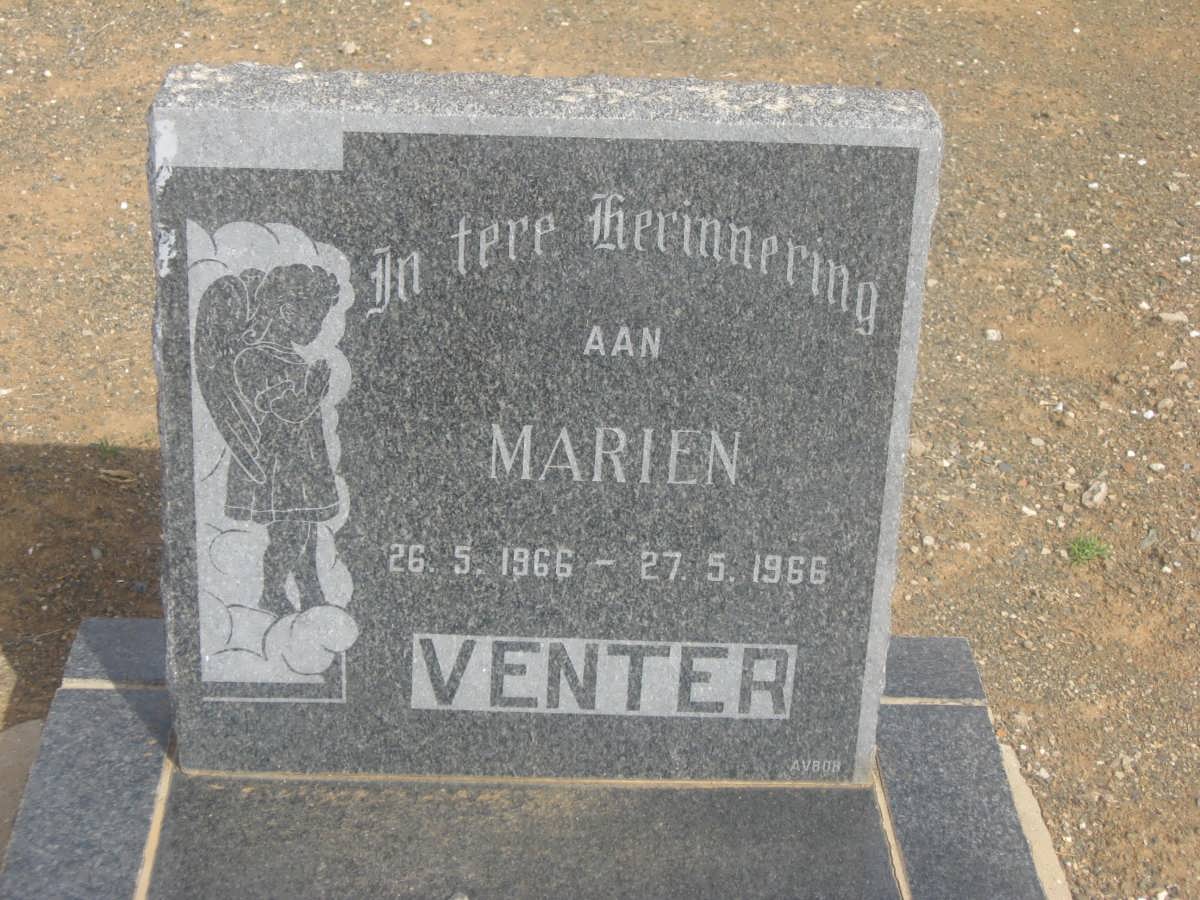 VENTER Marien 1966-1966