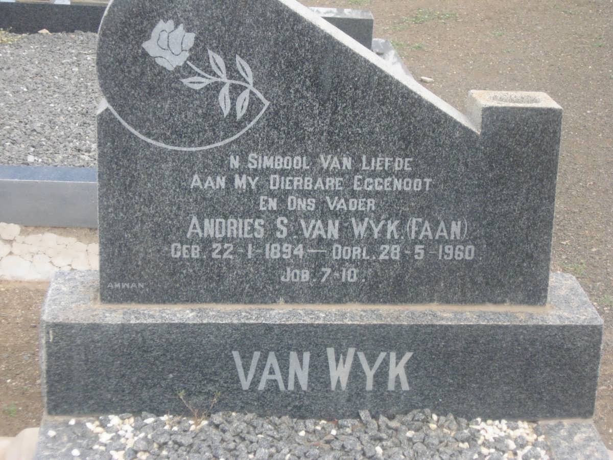 WYK Andries S., van 1894-1960