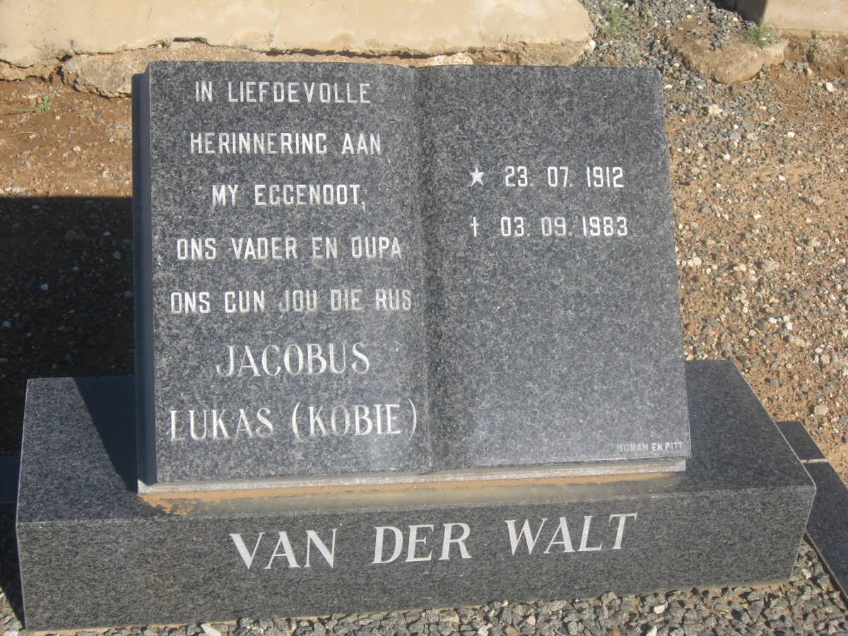WALT Jacobus Lukas, van der 1912-1983